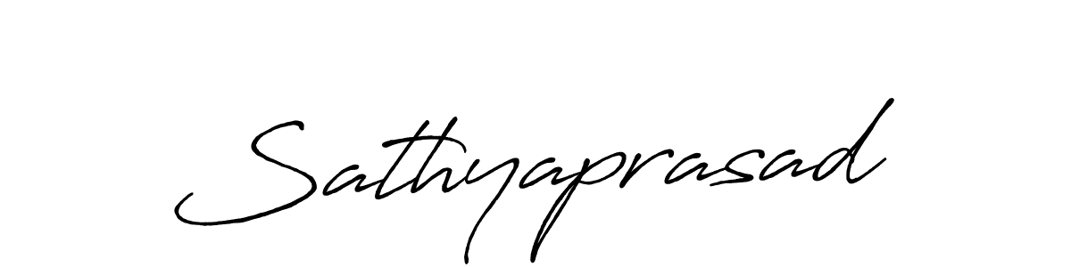 How to make Sathyaprasad name signature. Use Antro_Vectra_Bolder style for creating short signs online. This is the latest handwritten sign. Sathyaprasad signature style 7 images and pictures png