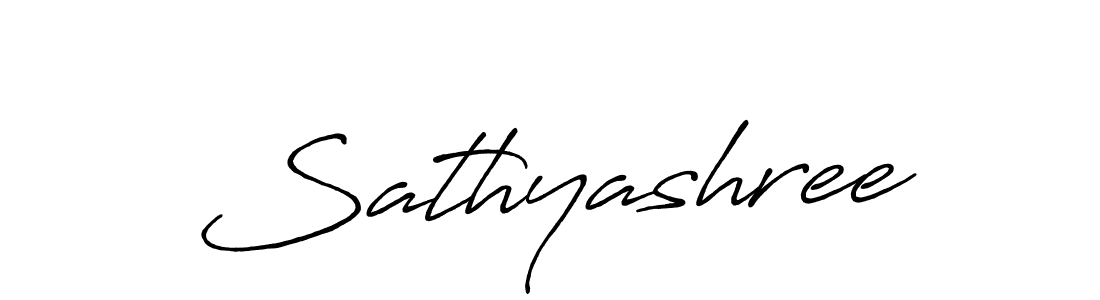 Make a beautiful signature design for name Sathyashree. With this signature (Antro_Vectra_Bolder) style, you can create a handwritten signature for free. Sathyashree signature style 7 images and pictures png