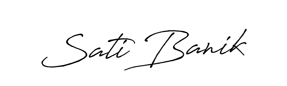 The best way (Antro_Vectra_Bolder) to make a short signature is to pick only two or three words in your name. The name Sati Banik include a total of six letters. For converting this name. Sati Banik signature style 7 images and pictures png