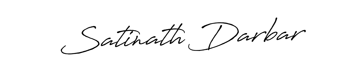 Make a beautiful signature design for name Satinath Darbar. With this signature (Antro_Vectra_Bolder) style, you can create a handwritten signature for free. Satinath Darbar signature style 7 images and pictures png