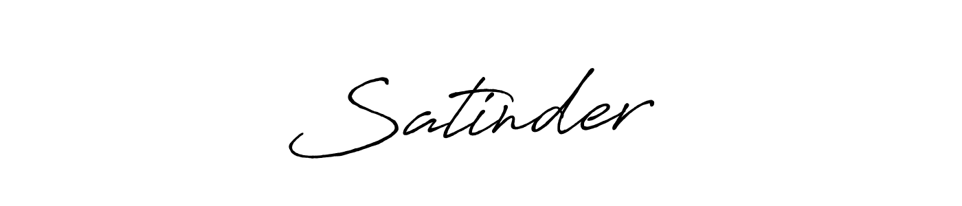 Design your own signature with our free online signature maker. With this signature software, you can create a handwritten (Antro_Vectra_Bolder) signature for name Satinder❤️. Satinder❤️ signature style 7 images and pictures png