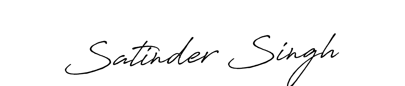 It looks lik you need a new signature style for name Satinder Singh. Design unique handwritten (Antro_Vectra_Bolder) signature with our free signature maker in just a few clicks. Satinder Singh signature style 7 images and pictures png