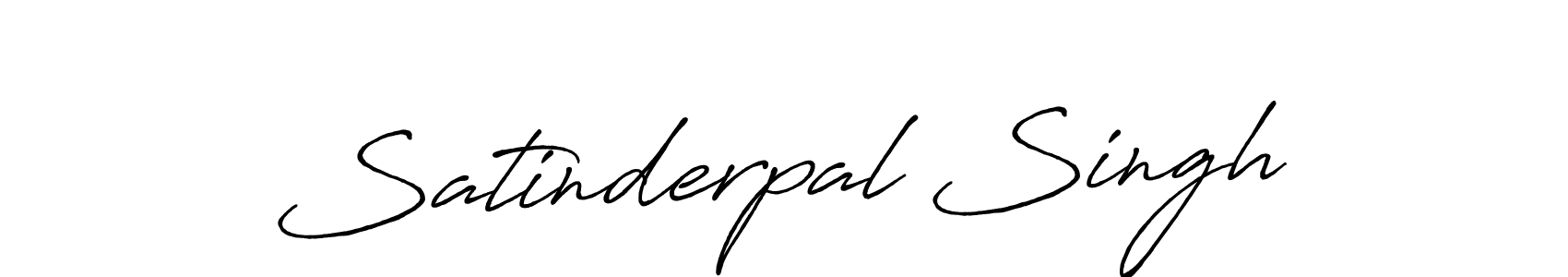 Make a beautiful signature design for name Satinderpal Singh. With this signature (Antro_Vectra_Bolder) style, you can create a handwritten signature for free. Satinderpal Singh signature style 7 images and pictures png