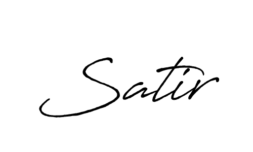 Also we have Satir name is the best signature style. Create professional handwritten signature collection using Antro_Vectra_Bolder autograph style. Satir signature style 7 images and pictures png
