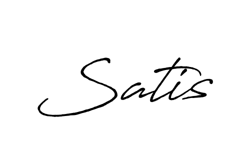 Best and Professional Signature Style for Satis. Antro_Vectra_Bolder Best Signature Style Collection. Satis signature style 7 images and pictures png