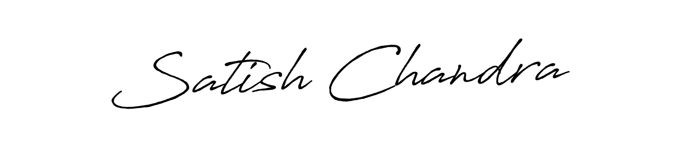 Also we have Satish Chandra name is the best signature style. Create professional handwritten signature collection using Antro_Vectra_Bolder autograph style. Satish Chandra signature style 7 images and pictures png