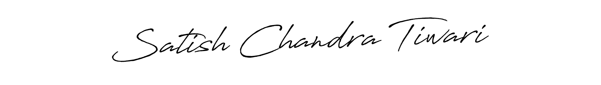 Create a beautiful signature design for name Satish Chandra Tiwari. With this signature (Antro_Vectra_Bolder) fonts, you can make a handwritten signature for free. Satish Chandra Tiwari signature style 7 images and pictures png