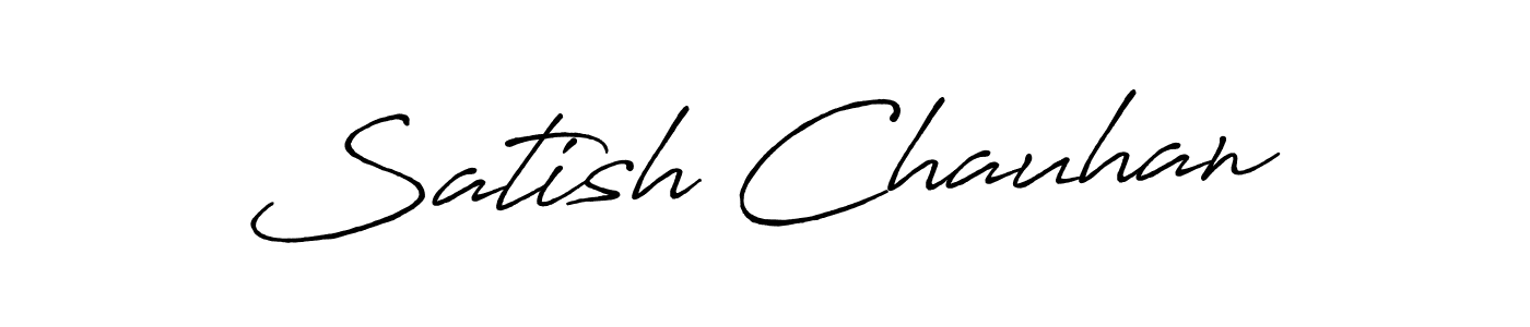 This is the best signature style for the Satish Chauhan name. Also you like these signature font (Antro_Vectra_Bolder). Mix name signature. Satish Chauhan signature style 7 images and pictures png