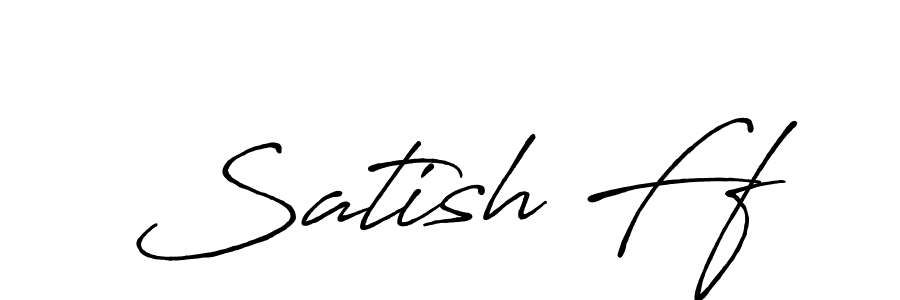 Make a beautiful signature design for name Satish Ff. With this signature (Antro_Vectra_Bolder) style, you can create a handwritten signature for free. Satish Ff signature style 7 images and pictures png