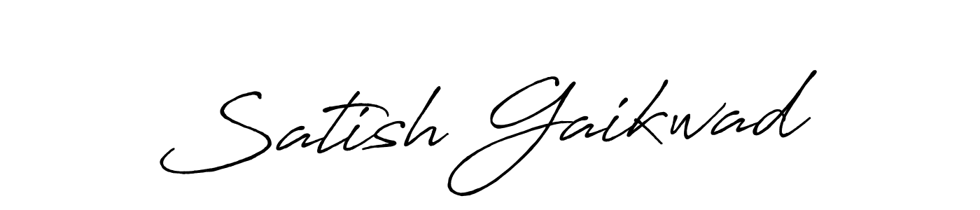 How to make Satish Gaikwad signature? Antro_Vectra_Bolder is a professional autograph style. Create handwritten signature for Satish Gaikwad name. Satish Gaikwad signature style 7 images and pictures png