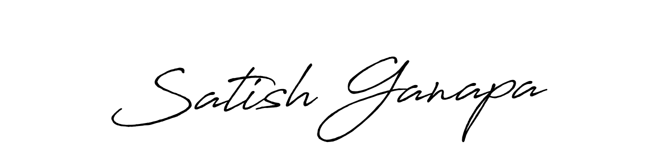 if you are searching for the best signature style for your name Satish Ganapa. so please give up your signature search. here we have designed multiple signature styles  using Antro_Vectra_Bolder. Satish Ganapa signature style 7 images and pictures png