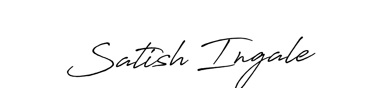Design your own signature with our free online signature maker. With this signature software, you can create a handwritten (Antro_Vectra_Bolder) signature for name Satish Ingale. Satish Ingale signature style 7 images and pictures png