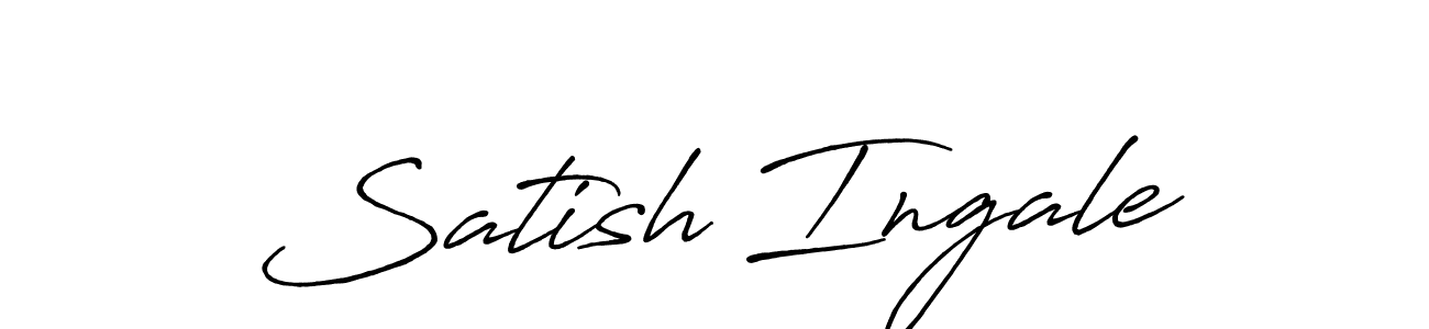 Design your own signature with our free online signature maker. With this signature software, you can create a handwritten (Antro_Vectra_Bolder) signature for name Satish Ingale. Satish Ingale signature style 7 images and pictures png