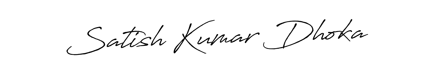 Also You can easily find your signature by using the search form. We will create Satish Kumar Dhoka name handwritten signature images for you free of cost using Antro_Vectra_Bolder sign style. Satish Kumar Dhoka signature style 7 images and pictures png