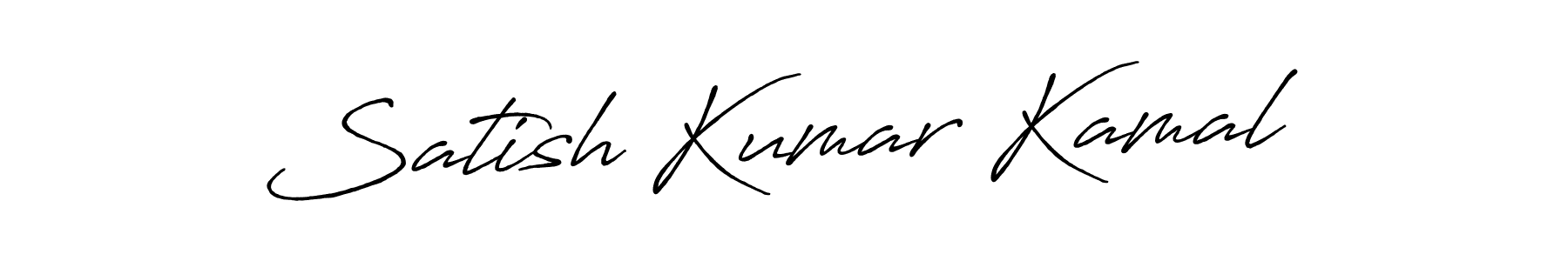 Satish Kumar Kamal stylish signature style. Best Handwritten Sign (Antro_Vectra_Bolder) for my name. Handwritten Signature Collection Ideas for my name Satish Kumar Kamal. Satish Kumar Kamal signature style 7 images and pictures png