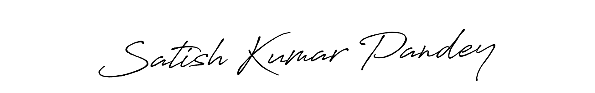It looks lik you need a new signature style for name Satish Kumar Pandey. Design unique handwritten (Antro_Vectra_Bolder) signature with our free signature maker in just a few clicks. Satish Kumar Pandey signature style 7 images and pictures png