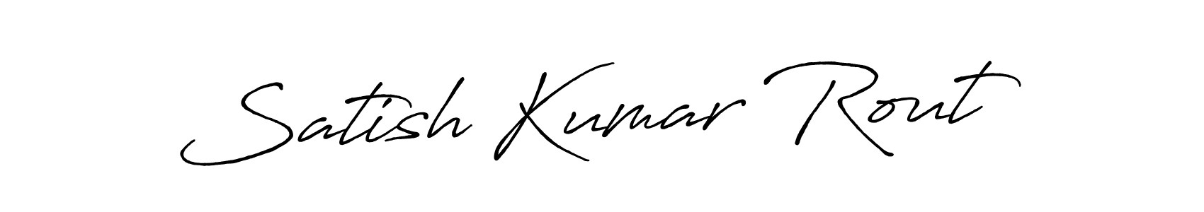 How to make Satish Kumar Rout signature? Antro_Vectra_Bolder is a professional autograph style. Create handwritten signature for Satish Kumar Rout name. Satish Kumar Rout signature style 7 images and pictures png