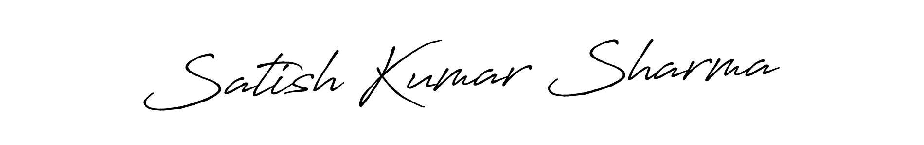 Satish Kumar Sharma stylish signature style. Best Handwritten Sign (Antro_Vectra_Bolder) for my name. Handwritten Signature Collection Ideas for my name Satish Kumar Sharma. Satish Kumar Sharma signature style 7 images and pictures png