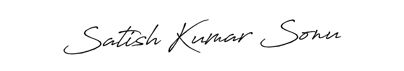 How to make Satish Kumar Sonu signature? Antro_Vectra_Bolder is a professional autograph style. Create handwritten signature for Satish Kumar Sonu name. Satish Kumar Sonu signature style 7 images and pictures png