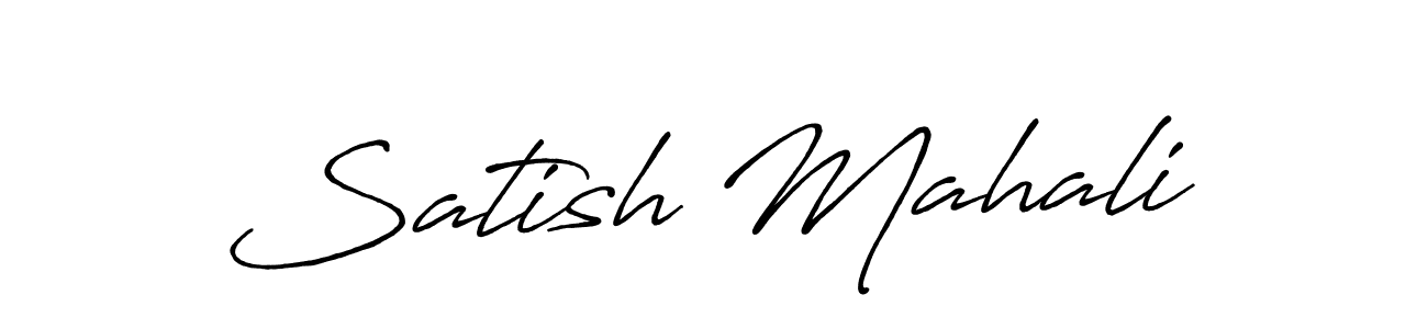 It looks lik you need a new signature style for name Satish Mahali. Design unique handwritten (Antro_Vectra_Bolder) signature with our free signature maker in just a few clicks. Satish Mahali signature style 7 images and pictures png