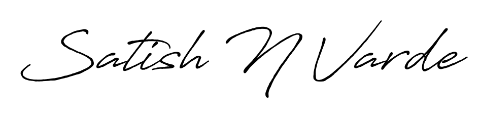 Try this chic Satish N Varde handwritten sign style. Using Antro_Vectra_Bolder font elements, it gives your name a sleek, memorable identity. Satish N Varde signature style 7 images and pictures png