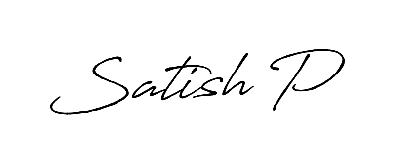 Also You can easily find your signature by using the search form. We will create Satish P name handwritten signature images for you free of cost using Antro_Vectra_Bolder sign style. Satish P signature style 7 images and pictures png