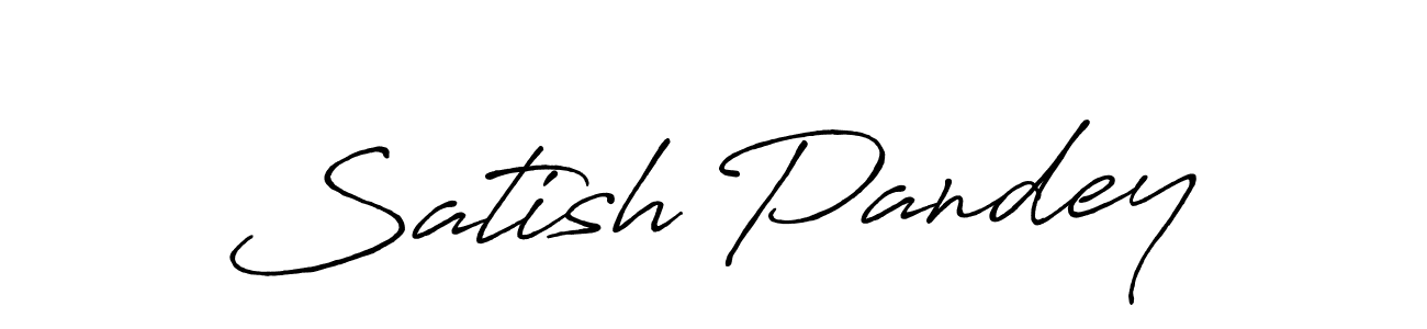 It looks lik you need a new signature style for name Satish Pandey. Design unique handwritten (Antro_Vectra_Bolder) signature with our free signature maker in just a few clicks. Satish Pandey signature style 7 images and pictures png