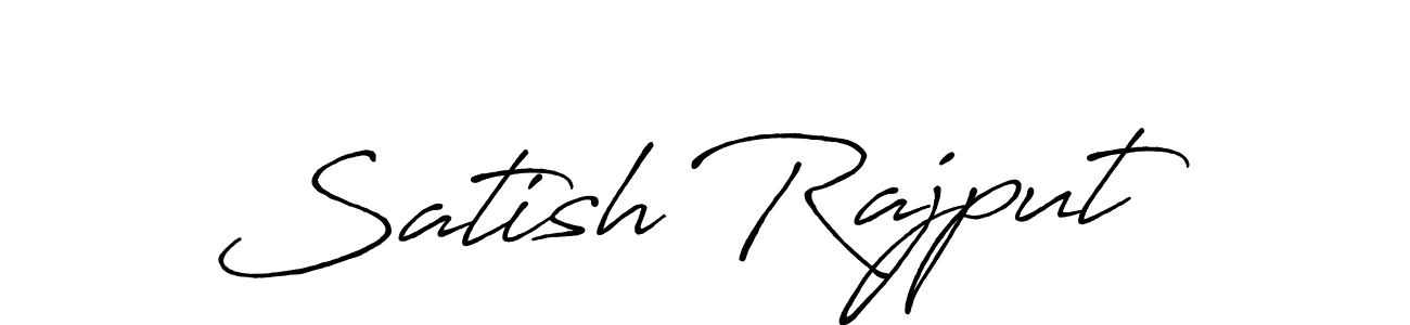 Use a signature maker to create a handwritten signature online. With this signature software, you can design (Antro_Vectra_Bolder) your own signature for name Satish Rajput. Satish Rajput signature style 7 images and pictures png