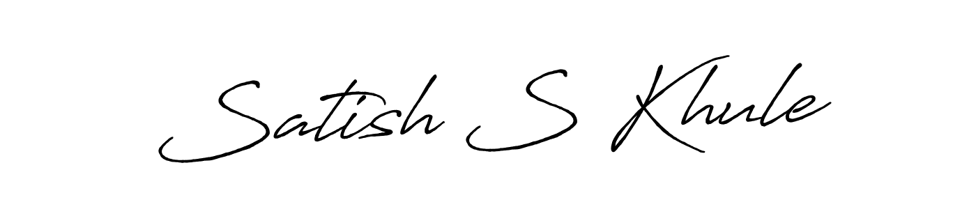 Also we have Satish S Khule name is the best signature style. Create professional handwritten signature collection using Antro_Vectra_Bolder autograph style. Satish S Khule signature style 7 images and pictures png