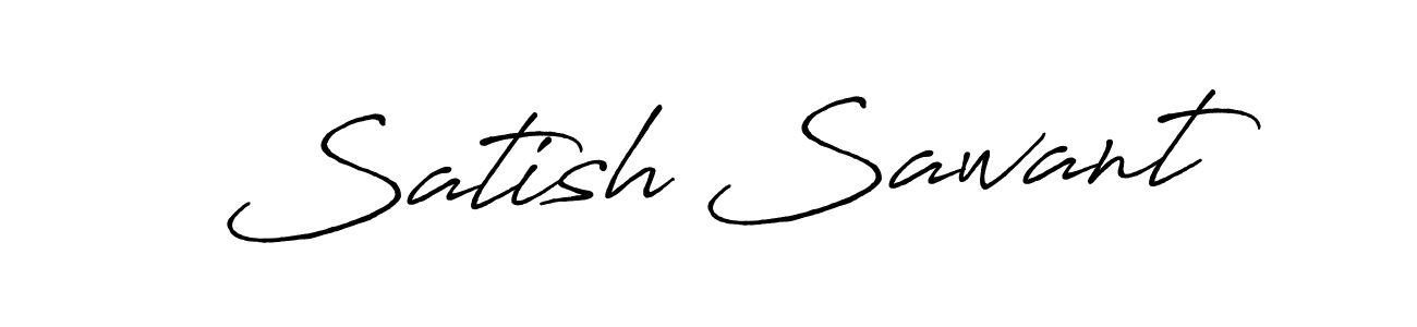 Also we have Satish Sawant name is the best signature style. Create professional handwritten signature collection using Antro_Vectra_Bolder autograph style. Satish Sawant signature style 7 images and pictures png