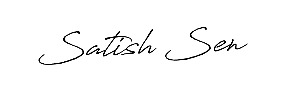 It looks lik you need a new signature style for name Satish Sen. Design unique handwritten (Antro_Vectra_Bolder) signature with our free signature maker in just a few clicks. Satish Sen signature style 7 images and pictures png