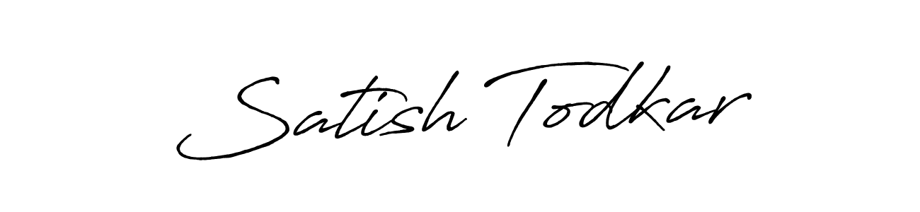 It looks lik you need a new signature style for name Satish Todkar. Design unique handwritten (Antro_Vectra_Bolder) signature with our free signature maker in just a few clicks. Satish Todkar signature style 7 images and pictures png