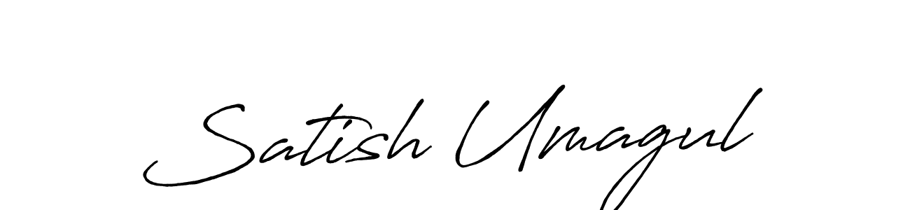 Antro_Vectra_Bolder is a professional signature style that is perfect for those who want to add a touch of class to their signature. It is also a great choice for those who want to make their signature more unique. Get Satish Umagul name to fancy signature for free. Satish Umagul signature style 7 images and pictures png