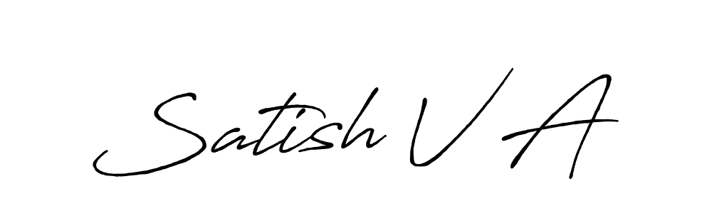 You should practise on your own different ways (Antro_Vectra_Bolder) to write your name (Satish V A) in signature. don't let someone else do it for you. Satish V A signature style 7 images and pictures png