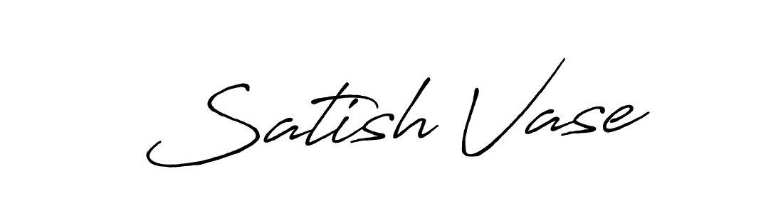 How to make Satish Vase name signature. Use Antro_Vectra_Bolder style for creating short signs online. This is the latest handwritten sign. Satish Vase signature style 7 images and pictures png
