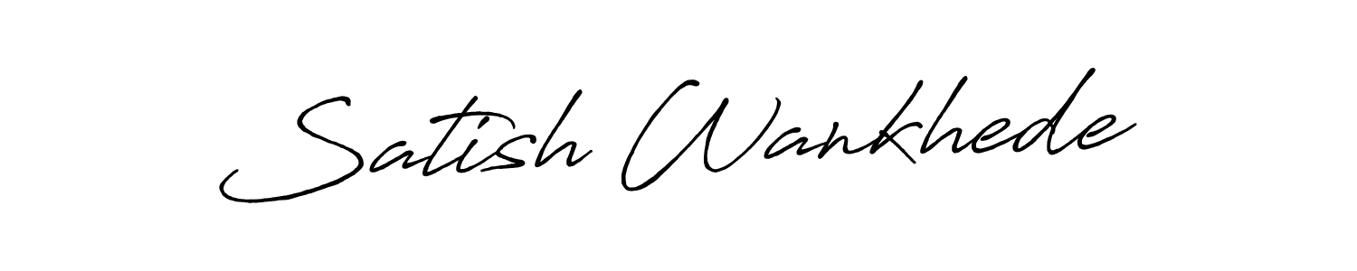 if you are searching for the best signature style for your name Satish Wankhede. so please give up your signature search. here we have designed multiple signature styles  using Antro_Vectra_Bolder. Satish Wankhede signature style 7 images and pictures png