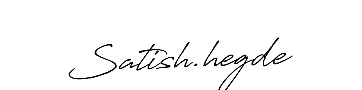 How to make Satish.hegde name signature. Use Antro_Vectra_Bolder style for creating short signs online. This is the latest handwritten sign. Satish.hegde signature style 7 images and pictures png