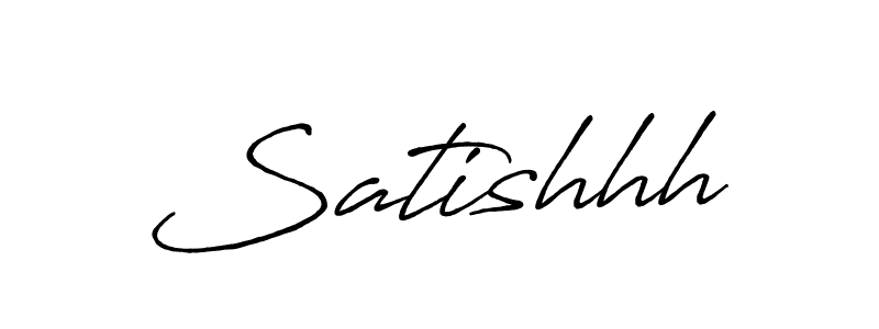 Make a beautiful signature design for name Satishhh. With this signature (Antro_Vectra_Bolder) style, you can create a handwritten signature for free. Satishhh signature style 7 images and pictures png