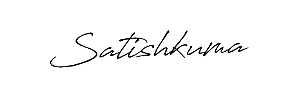 How to make Satishkuma name signature. Use Antro_Vectra_Bolder style for creating short signs online. This is the latest handwritten sign. Satishkuma signature style 7 images and pictures png
