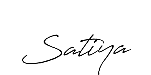 Also we have Satiya name is the best signature style. Create professional handwritten signature collection using Antro_Vectra_Bolder autograph style. Satiya signature style 7 images and pictures png