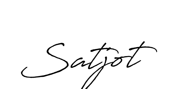 Design your own signature with our free online signature maker. With this signature software, you can create a handwritten (Antro_Vectra_Bolder) signature for name Satjot. Satjot signature style 7 images and pictures png