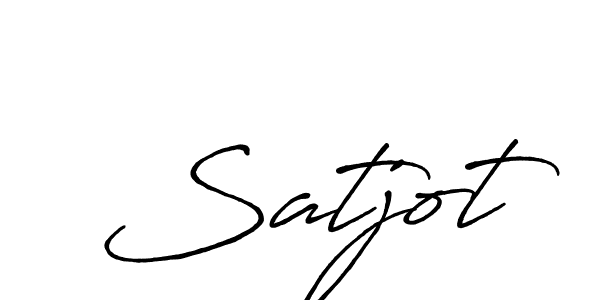 Design your own signature with our free online signature maker. With this signature software, you can create a handwritten (Antro_Vectra_Bolder) signature for name Satjot. Satjot signature style 7 images and pictures png