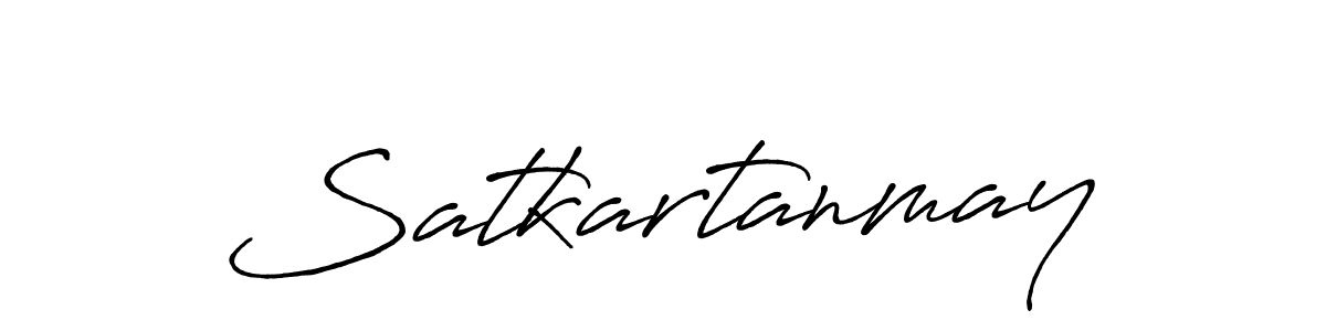 Use a signature maker to create a handwritten signature online. With this signature software, you can design (Antro_Vectra_Bolder) your own signature for name Satkartanmay. Satkartanmay signature style 7 images and pictures png