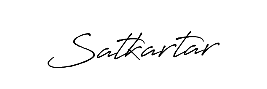 You should practise on your own different ways (Antro_Vectra_Bolder) to write your name (Satkartar) in signature. don't let someone else do it for you. Satkartar signature style 7 images and pictures png