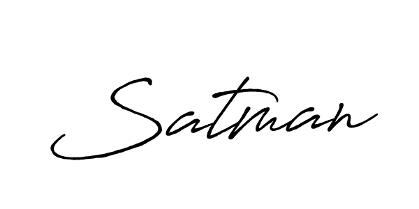 Use a signature maker to create a handwritten signature online. With this signature software, you can design (Antro_Vectra_Bolder) your own signature for name Satman. Satman signature style 7 images and pictures png