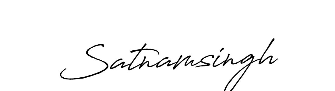Design your own signature with our free online signature maker. With this signature software, you can create a handwritten (Antro_Vectra_Bolder) signature for name Satnamsingh. Satnamsingh signature style 7 images and pictures png