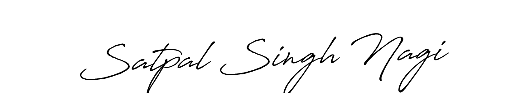 Make a beautiful signature design for name Satpal Singh Nagi. With this signature (Antro_Vectra_Bolder) style, you can create a handwritten signature for free. Satpal Singh Nagi signature style 7 images and pictures png