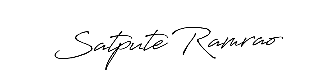 Make a beautiful signature design for name Satpute Ramrao. Use this online signature maker to create a handwritten signature for free. Satpute Ramrao signature style 7 images and pictures png