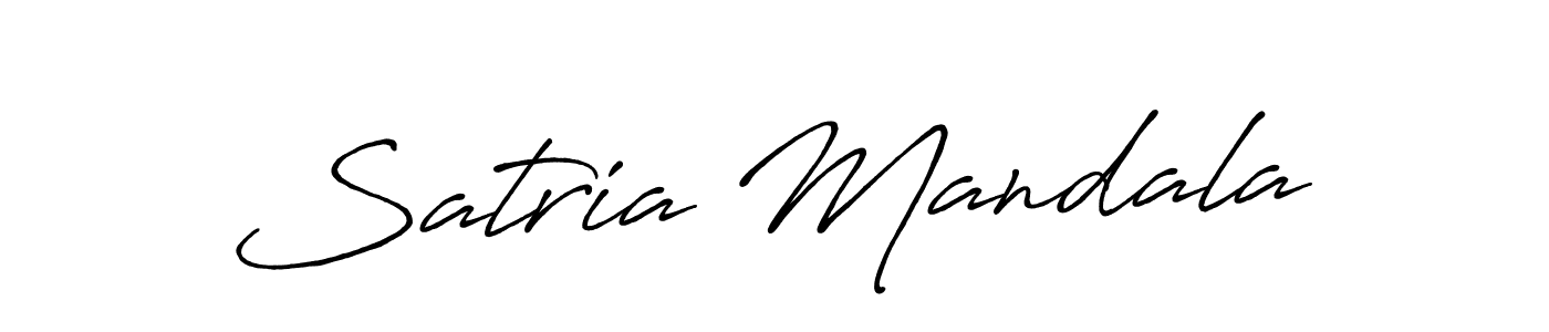 Satria Mandala stylish signature style. Best Handwritten Sign (Antro_Vectra_Bolder) for my name. Handwritten Signature Collection Ideas for my name Satria Mandala. Satria Mandala signature style 7 images and pictures png