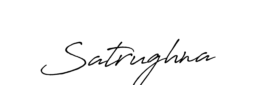 How to make Satrughna signature? Antro_Vectra_Bolder is a professional autograph style. Create handwritten signature for Satrughna name. Satrughna signature style 7 images and pictures png